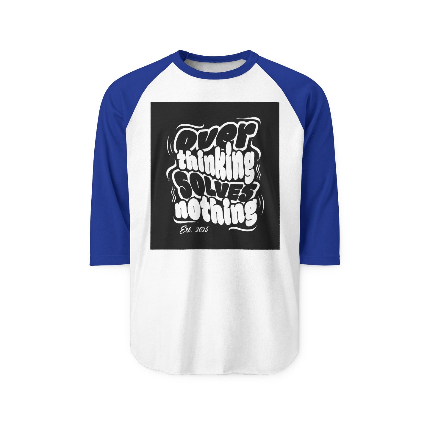 Overthinking Raglan Shirt, Casual Tee, Gift for Thinkers, Relaxed Fit, Everyday Wear, Humor Top
