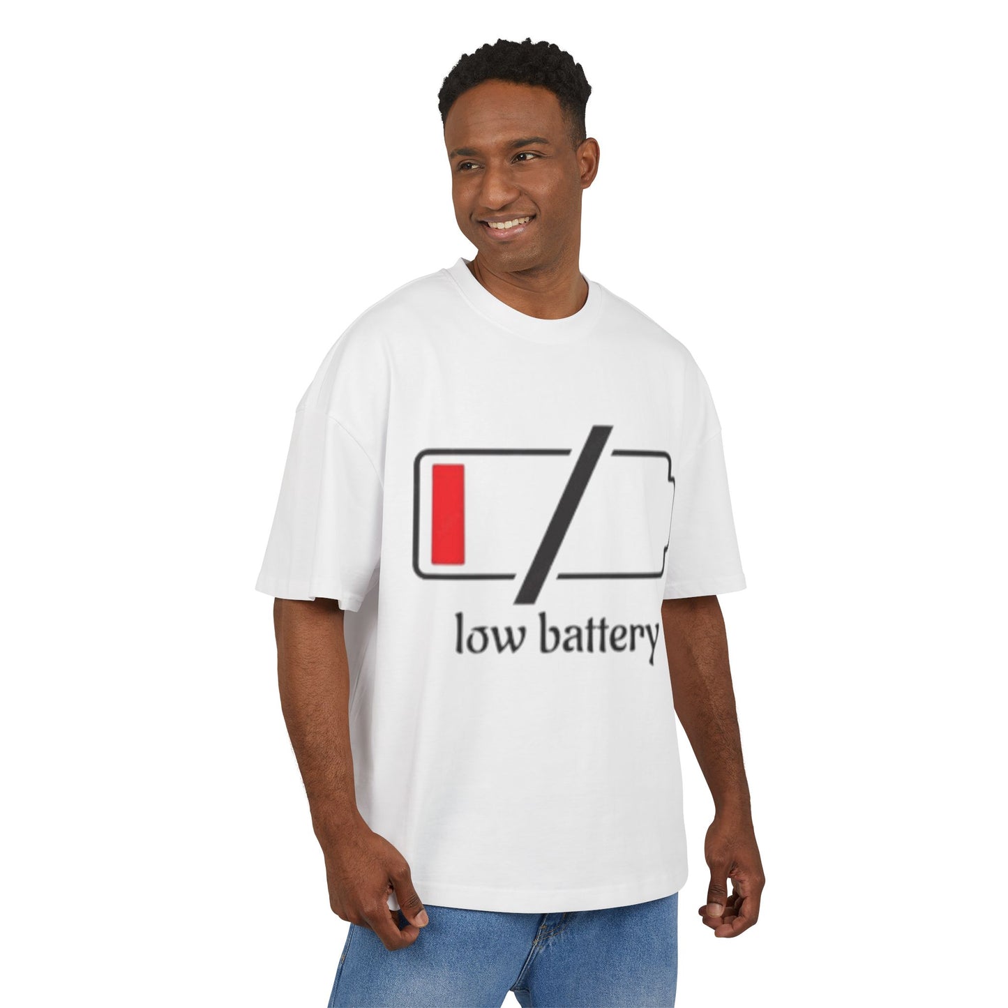 Low Battery Box Tee, Cotton T-Shirt, Funny Graphic Tee, Gift for Him, Gift for Her, Casual Everyday Wear