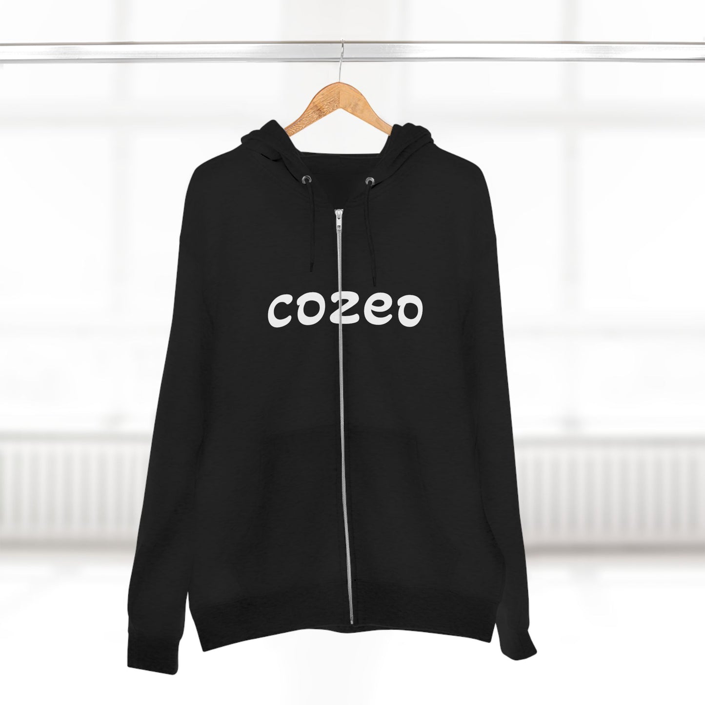 Cozeo Zip Hoodie, Comfortable Sweatshirt, Casual Fashion, Gift for Friends, Cozy Layering Piece