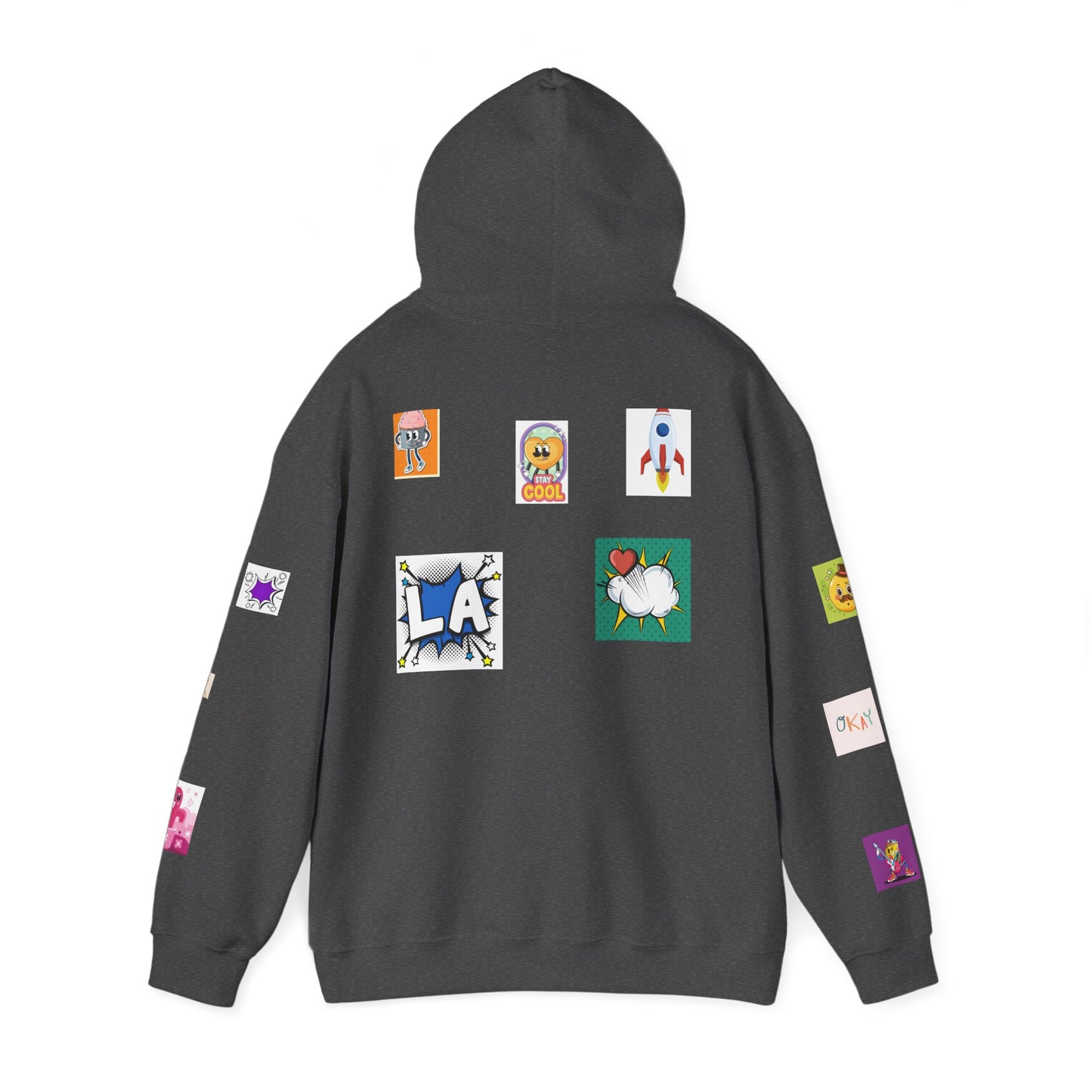 Colorful Graphic Hoodie, Fun Streetwear Sweatshirt, Fashion, Casual Wear, Unique Gift, Trendy Apparel