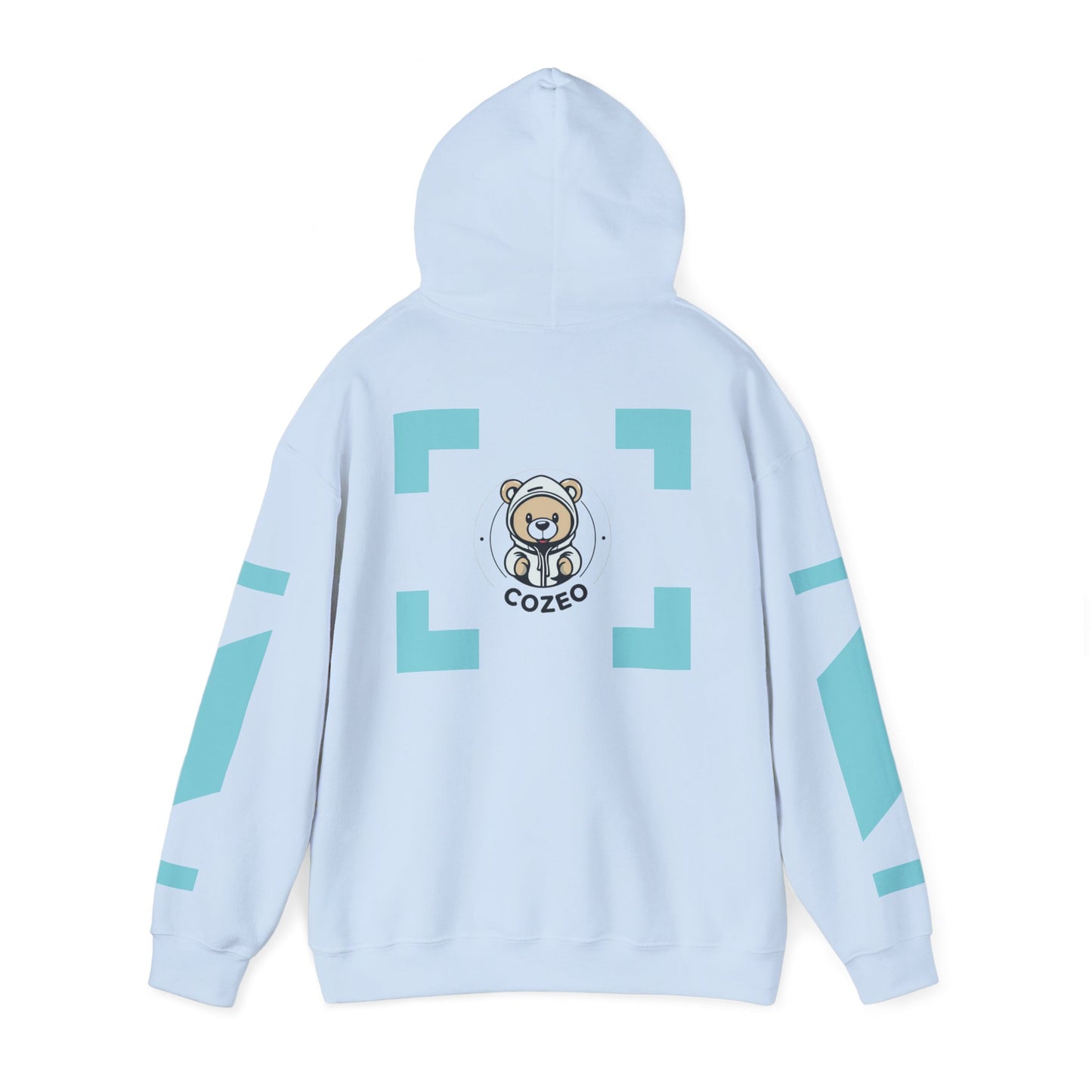 Cozy Bear Graphic Hoodie Heavy Blend Sweatshirt, Cute Bear Hoodie, Casual Wear, Fall Fashion, Gift for Teens