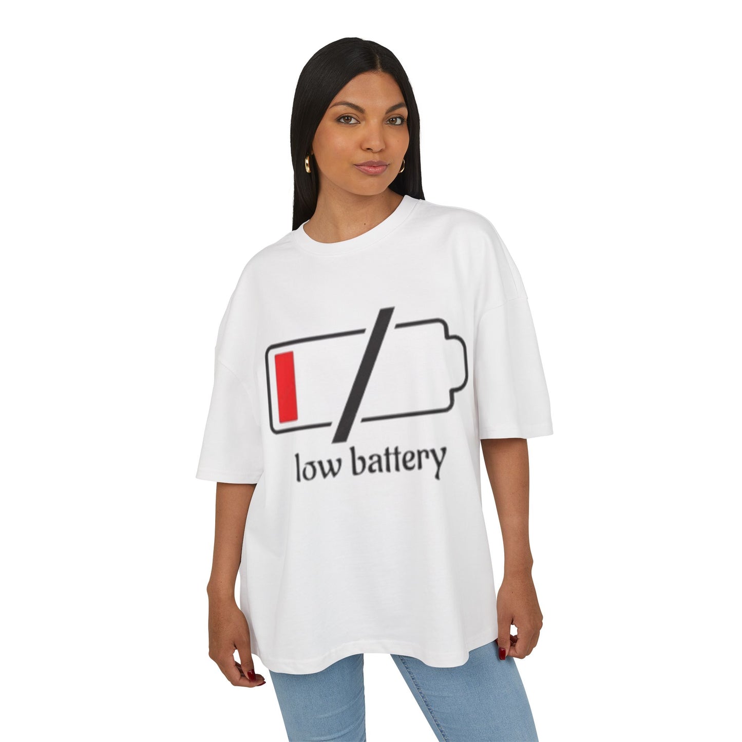 Low Battery Box Tee, Cotton T-Shirt, Funny Graphic Tee, Gift for Him, Gift for Her, Casual Everyday Wear