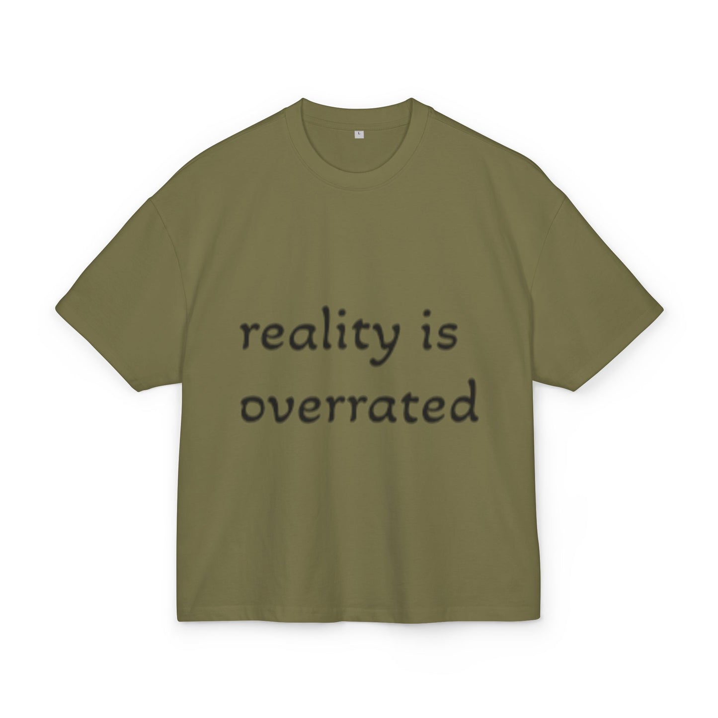 Reality Is Overrated Box Tee - Trendy Cotton T-Shirt, Casual Wear, Gift for Friends, Street Style, Summer Fashion