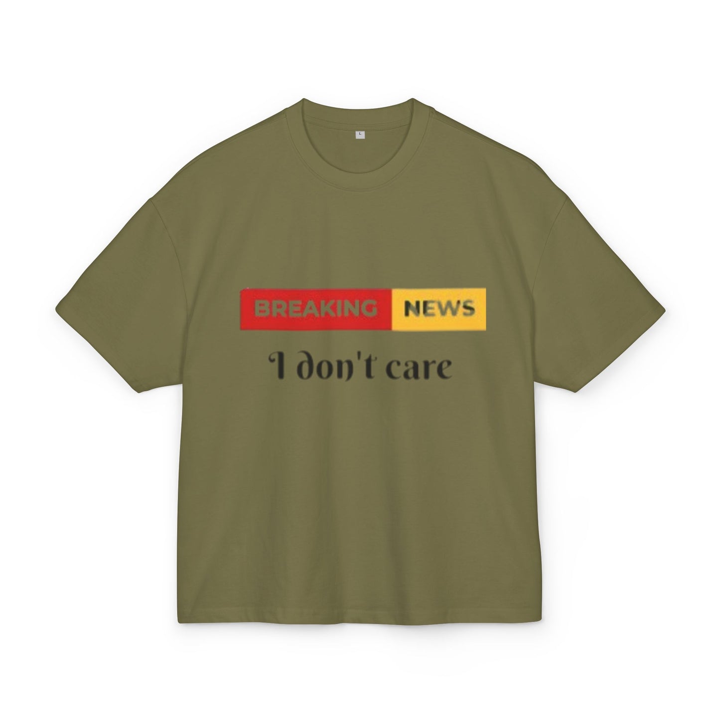 Breaking News Box Tee - Casual Humor Shirt, Gift for Friends, Mood Lifting Fashion, Funny Graphic Tee, Embroidered Statement Top