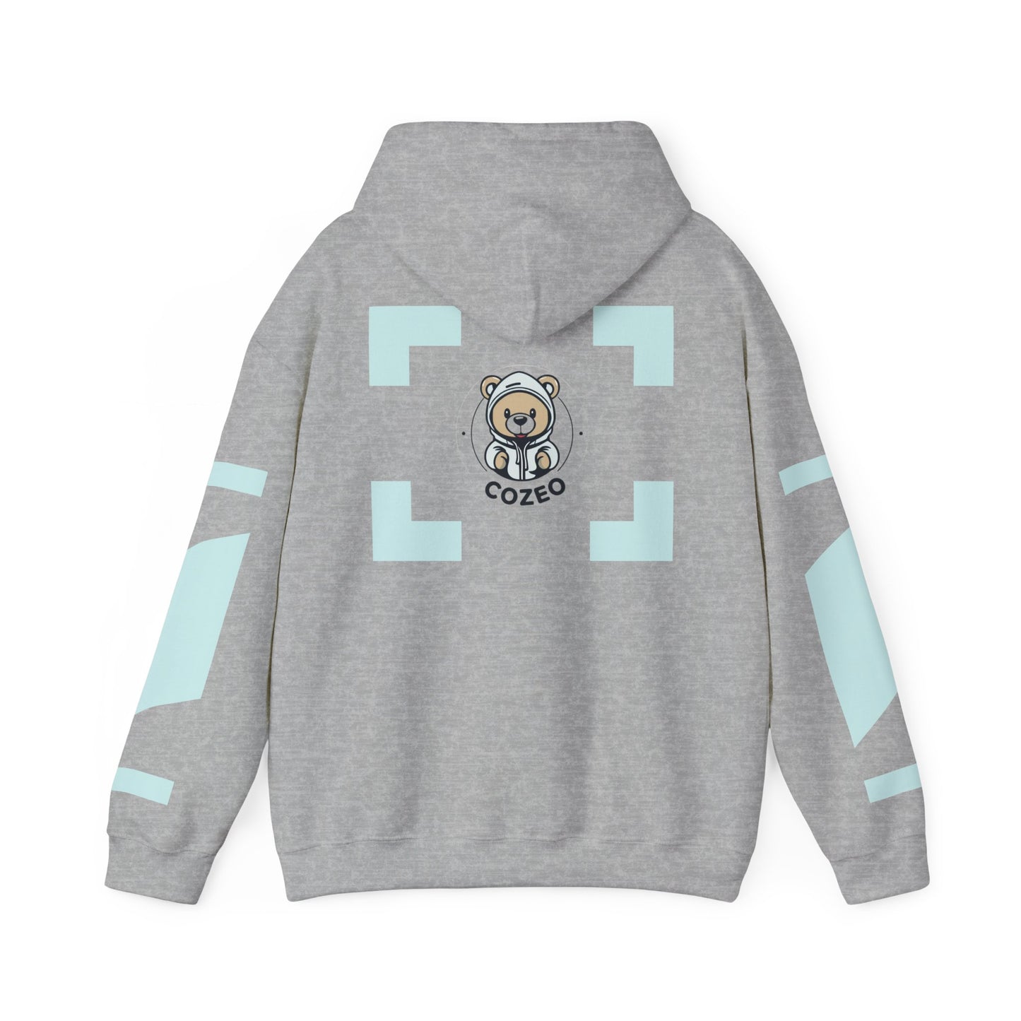 Cozy Bear Graphic Hoodie Heavy Blend Sweatshirt, Cute Bear Hoodie, Casual Wear, Fall Fashion, Gift for Teens