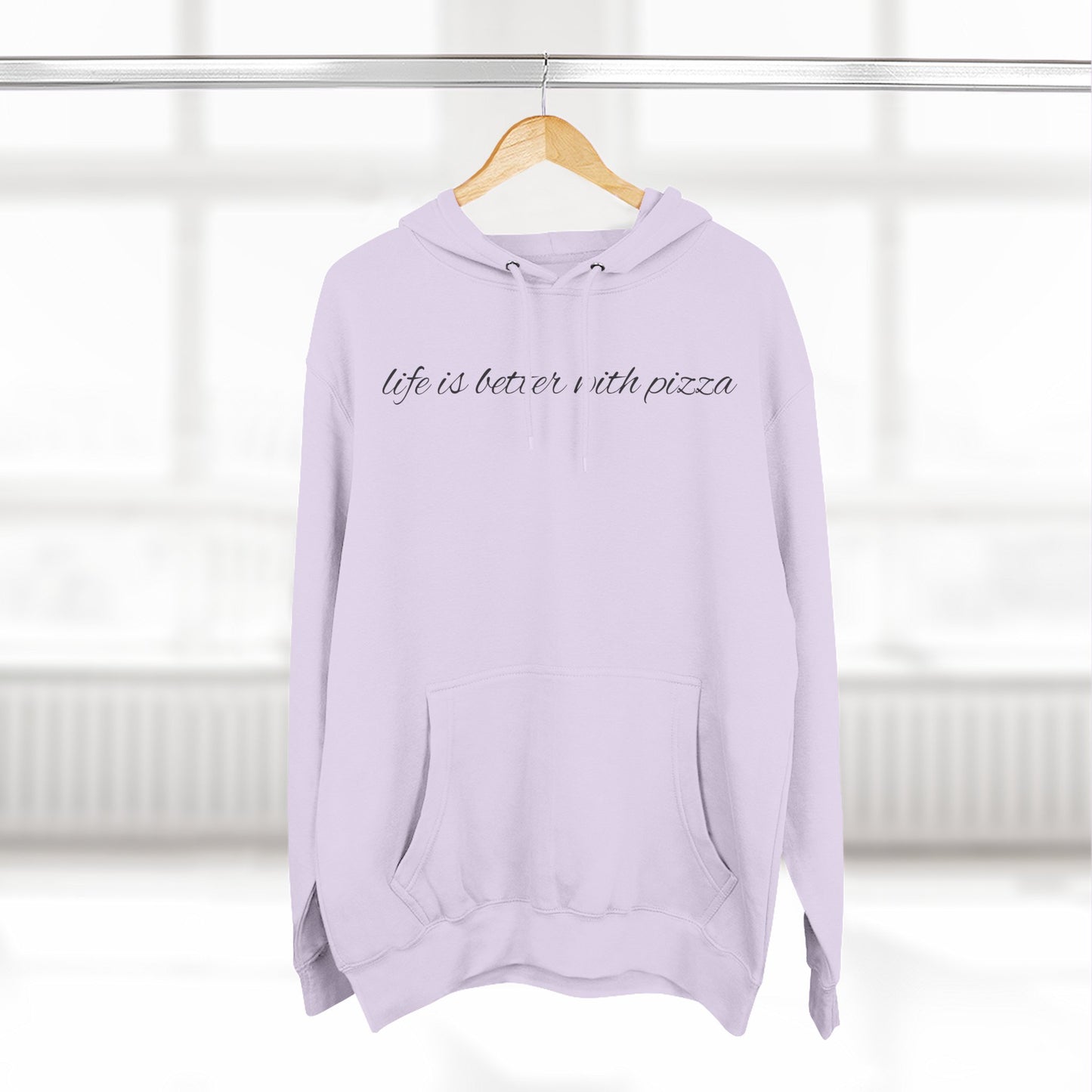 Cozy Pizza Hoodie, Fun Graphic Fleece Sweatshirt, Ideal for Food Lovers, Casual Wear, Gift for Pizza Lovers, Comfort and Style