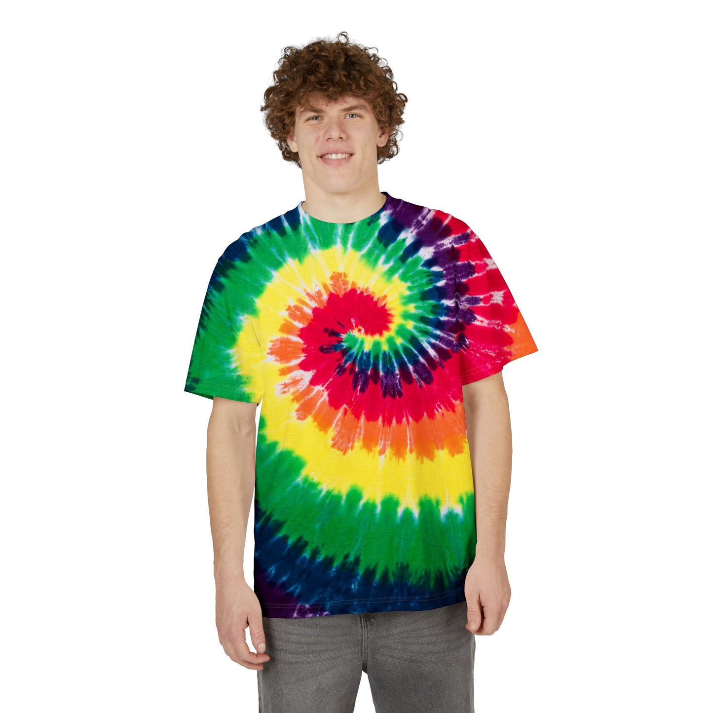 Colorful Oversized Tie-Dye T-Shirt - Vibrant, Fun, Casual Wear, Perfect for Festivals, Summer Days, Gifts, Relaxation