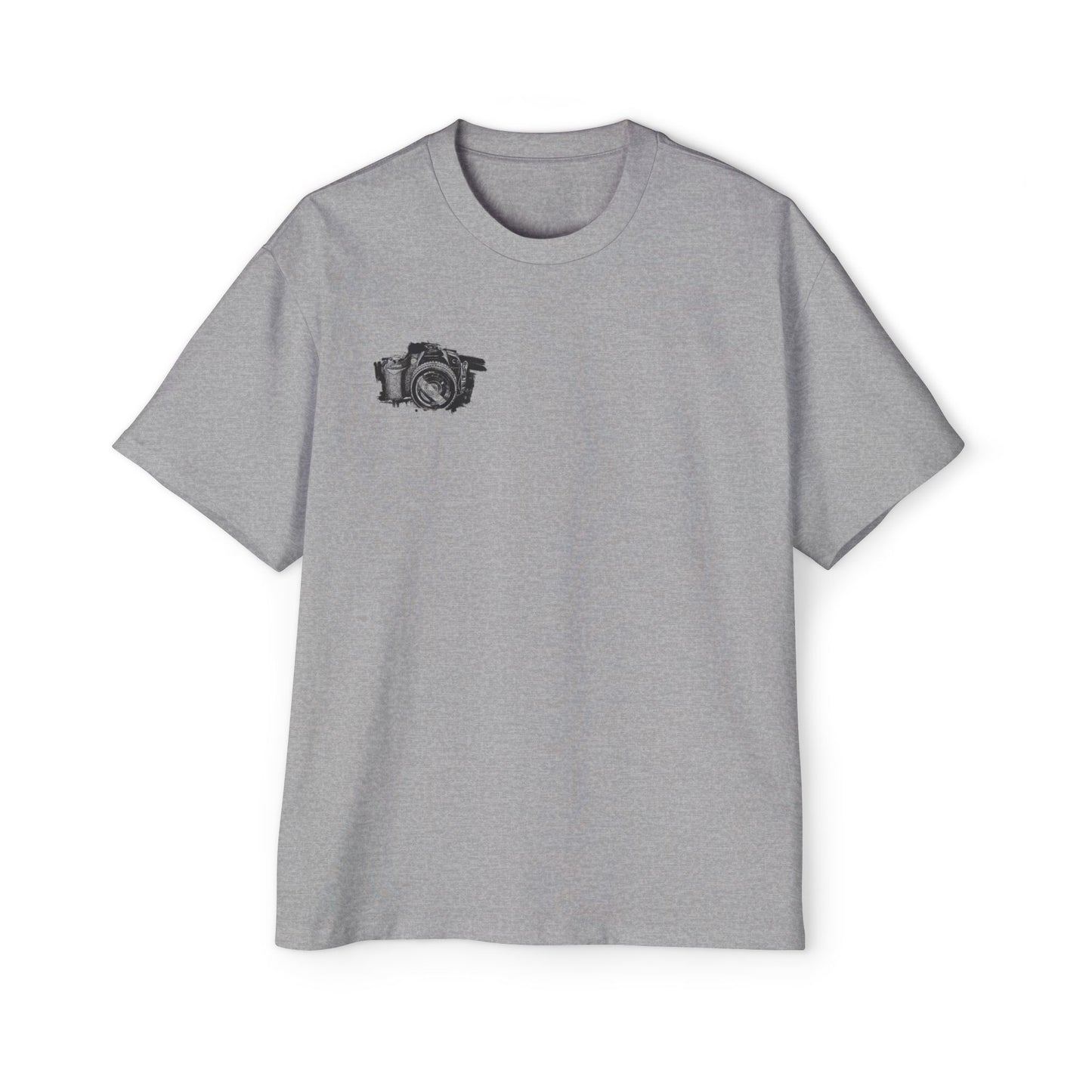 Floral Camera Oversized Tee, Photography Lover Shirt, Casual Graphic T-Shirt, Gift for Creatives, Trendy Streetwear