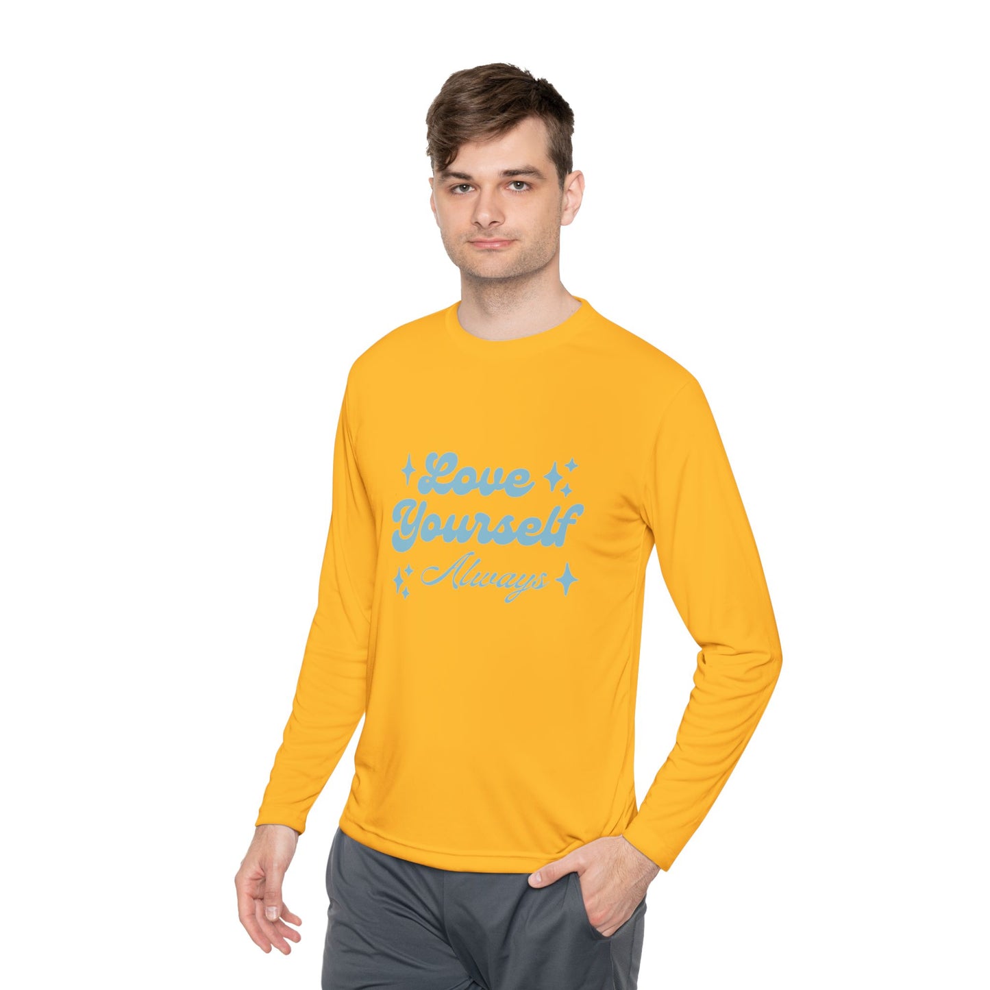 Love Yourself Long Sleeve Tee | Comfort Wear, Self-Care Gift, Inspirational Shirt, Casual Outfit, Modern Apparel