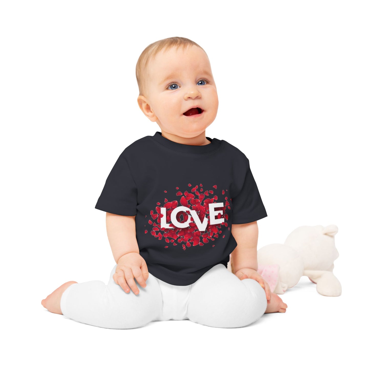 Love Baby T-Shirt | Cute Baby Outfit, Newborn Gift, Baby Shower Gift, Floral Print Toddler Top