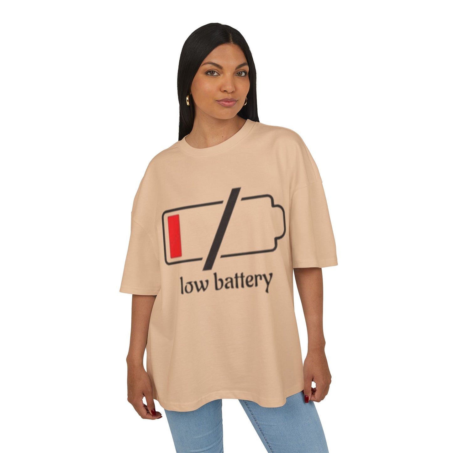 Low Battery Box Tee, Cotton T-Shirt, Funny Graphic Tee, Gift for Him, Gift for Her, Casual Everyday Wear