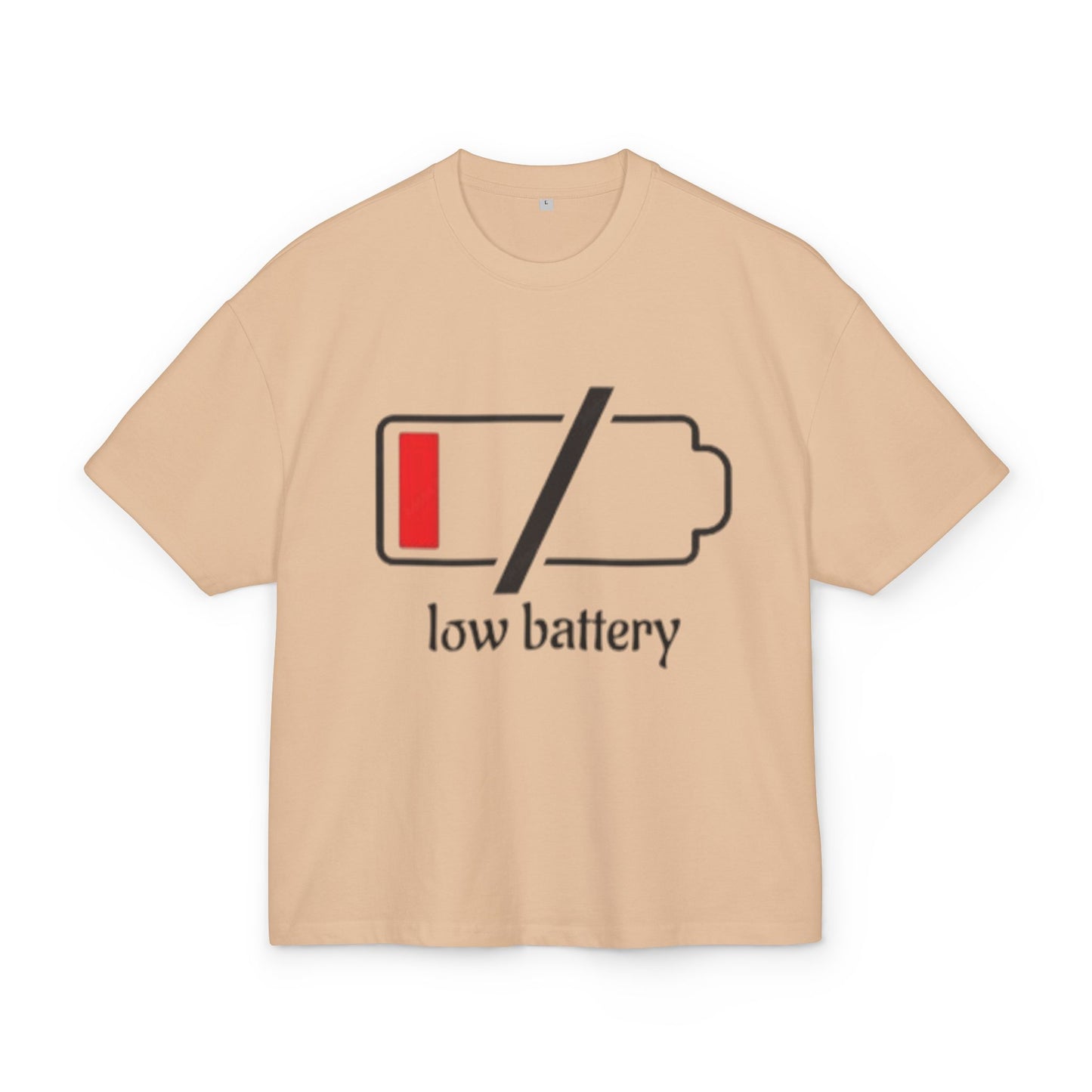 Low Battery Box Tee, Cotton T-Shirt, Funny Graphic Tee, Gift for Him, Gift for Her, Casual Everyday Wear