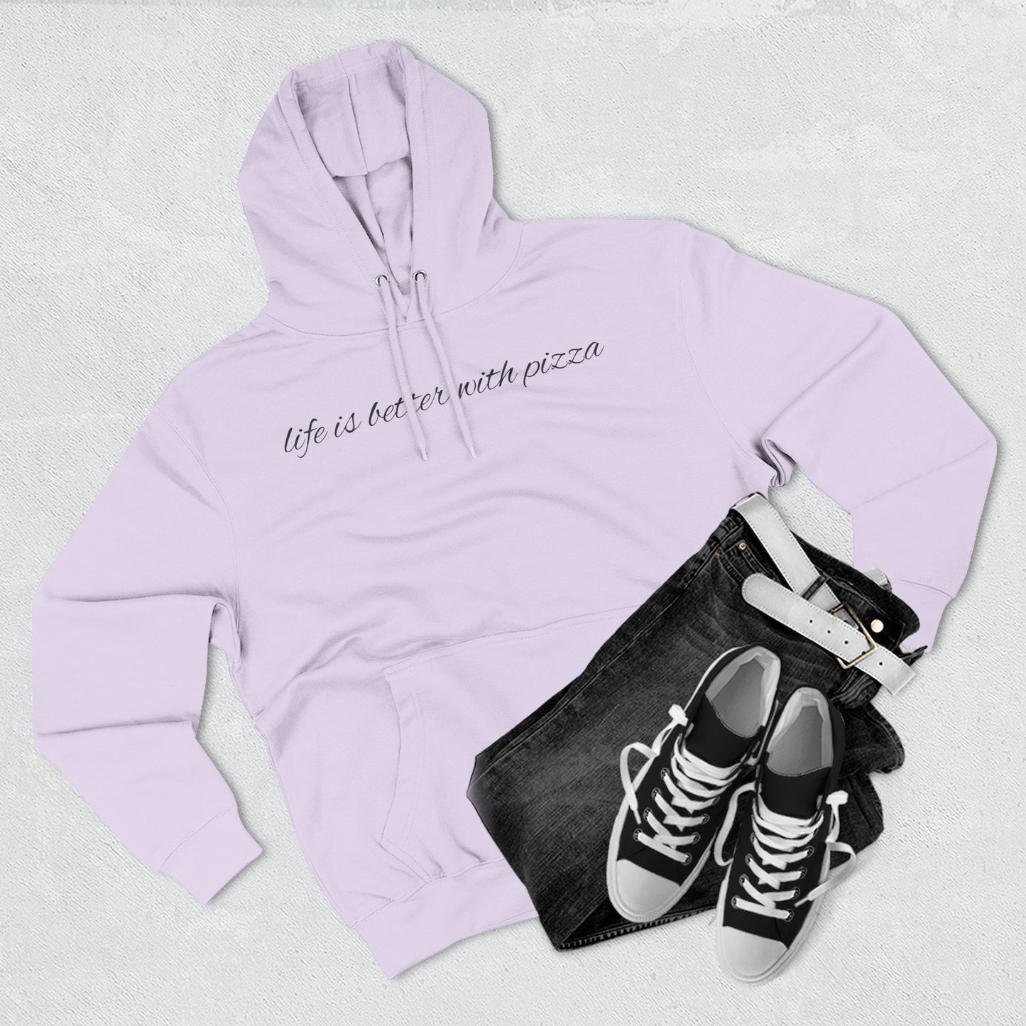 Cozy Pizza Hoodie, Fun Graphic Fleece Sweatshirt, Ideal for Food Lovers, Casual Wear, Gift for Pizza Lovers, Comfort and Style