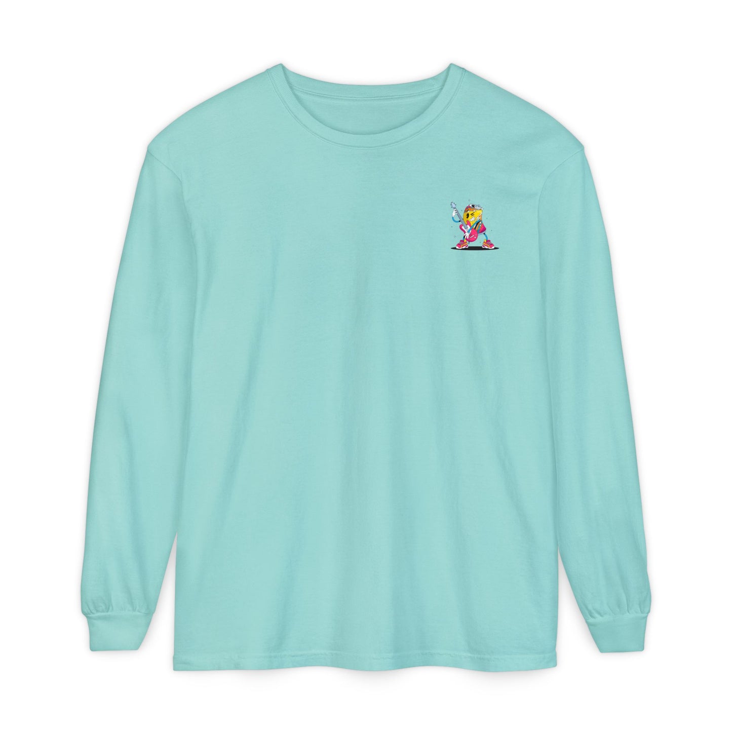 Rock Star Long Sleeve Tee, Garment-Dyed Shirt for Music Lovers, Streetwear, Concert Casual, Unique Gift Idea