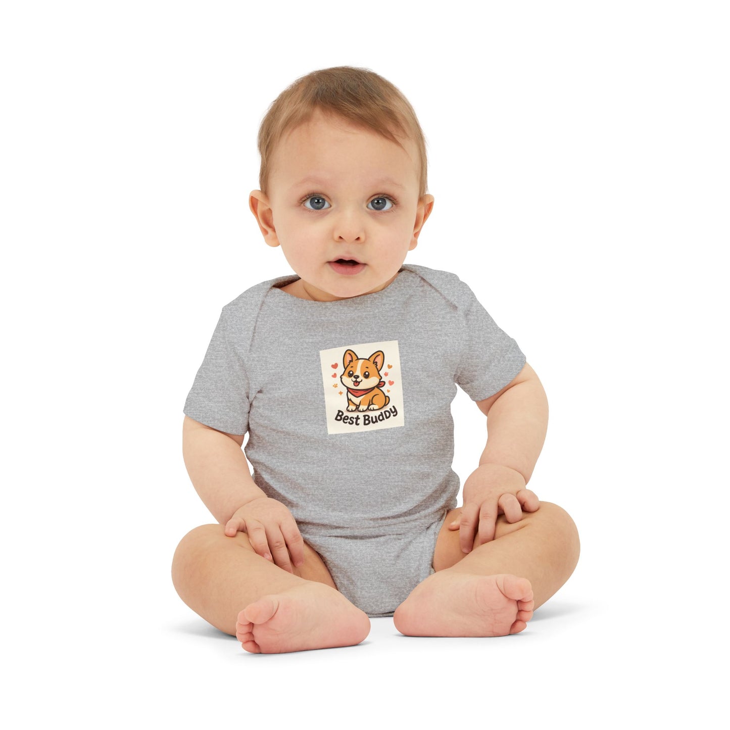 Cute Corgi Infant Onesie - Best Buddies Baby Bodysuit, Baby Shower Gift, Cute Gift for New Parents, Adorable Baby Outfit, Infant Clothing