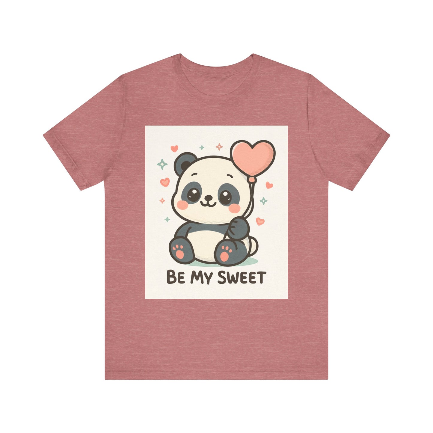 Cute Panda Tee, Be My Sweet T-Shirt, Gift for Animal Lovers, Kids and Adults, Casual Wear, Cute Animal Tee