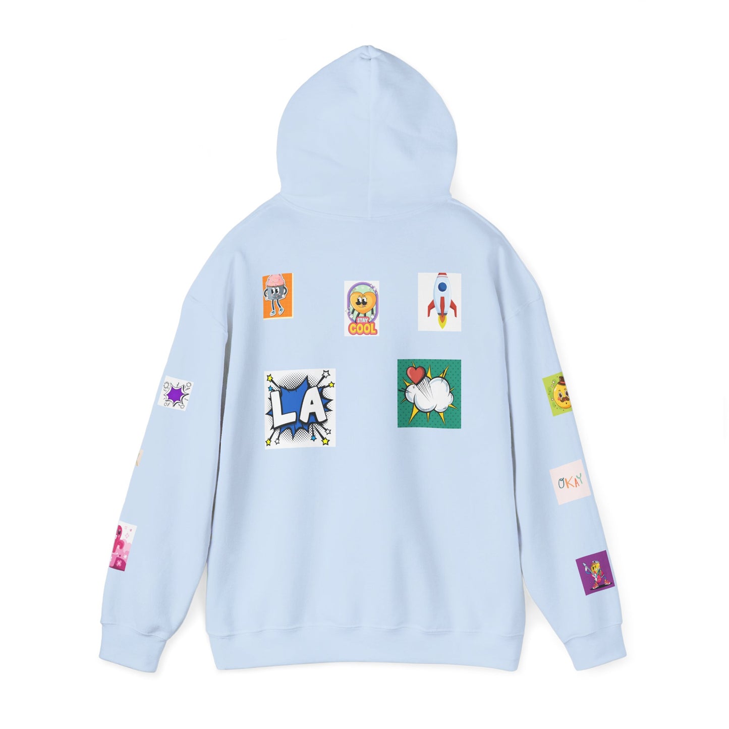 Colorful Graphic Hoodie, Fun Streetwear Sweatshirt, Fashion, Casual Wear, Unique Gift, Trendy Apparel