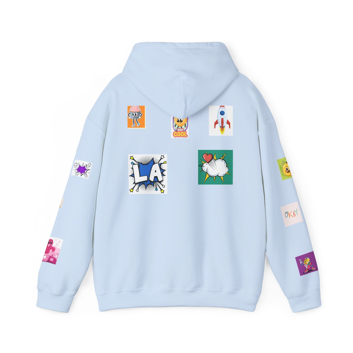 Colorful Graphic Hoodie, Fun Streetwear Sweatshirt, Fashion, Casual Wear, Unique Gift, Trendy Apparel