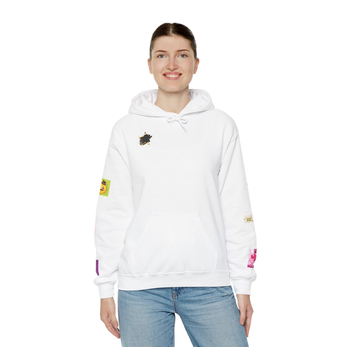 Colorful Graphic Hoodie, Fun Streetwear Sweatshirt, Fashion, Casual Wear, Unique Gift, Trendy Apparel