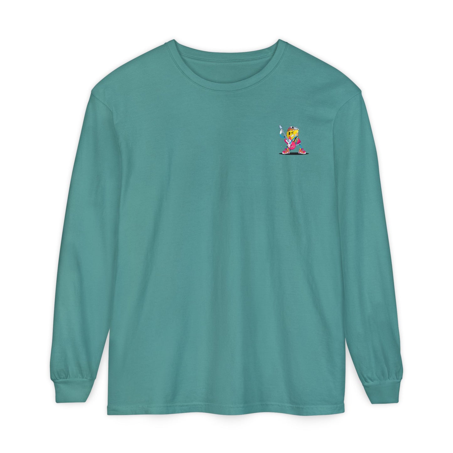 Rock Star Long Sleeve Tee, Garment-Dyed Shirt for Music Lovers, Streetwear, Concert Casual, Unique Gift Idea