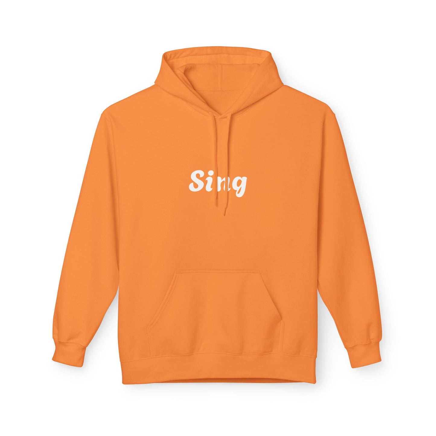 Sing Hoodie, Cozy Fleece Sweatshirt, Music Lover Gift, Comfortable Apparel, Singing Inspiration, Birthday Gift