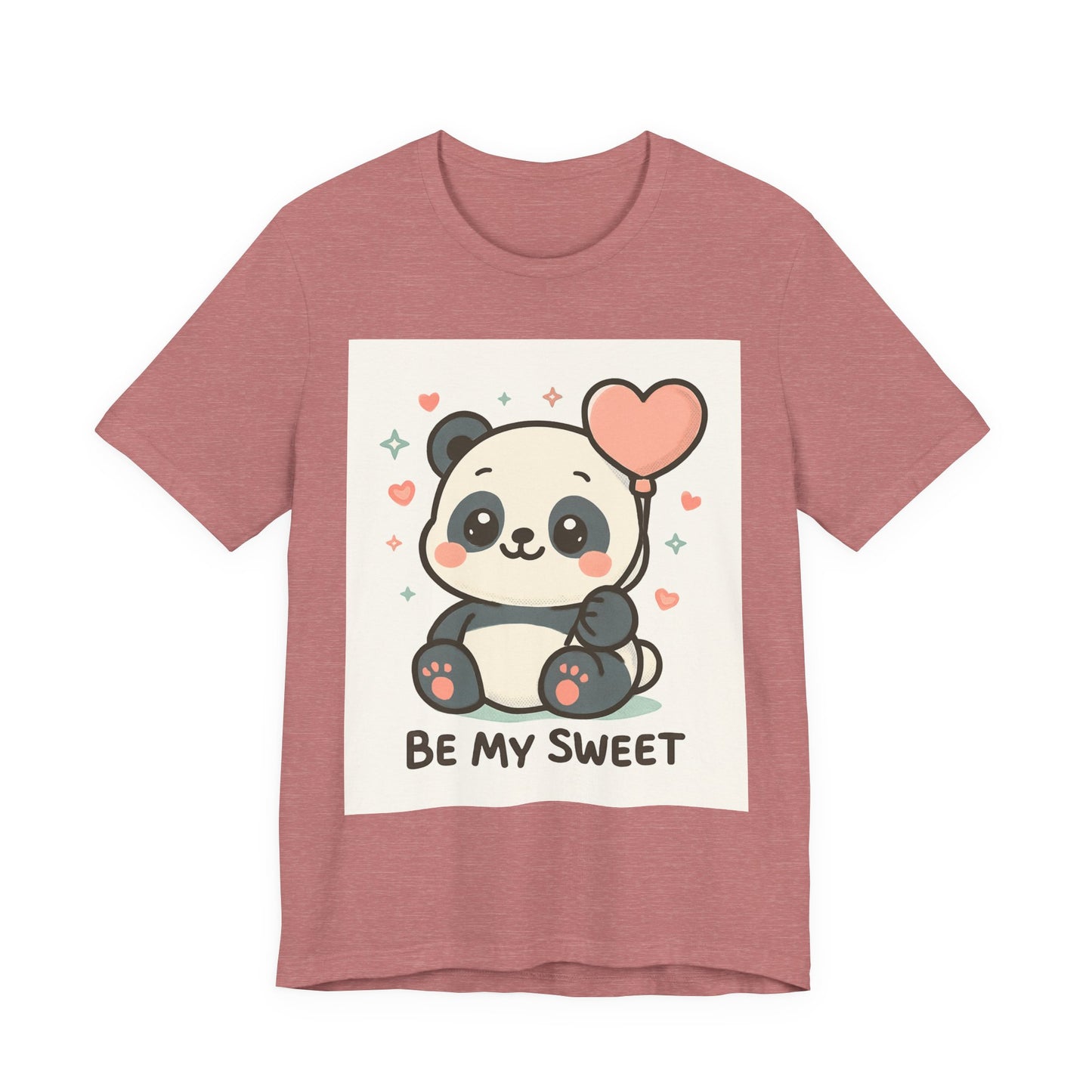 Cute Panda Tee, Be My Sweet T-Shirt, Gift for Animal Lovers, Kids and Adults, Casual Wear, Cute Animal Tee