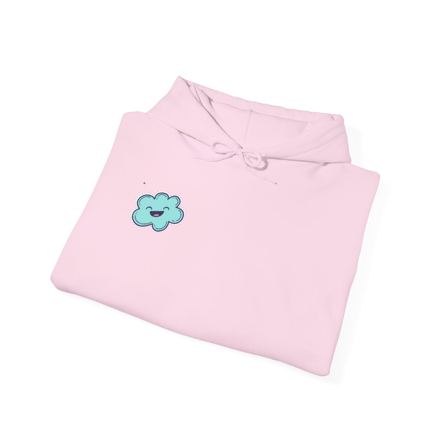 Cute Illustrated Hoodie with Flowers, Sweatshirt for Spring, Funny Cloud Design, Gift for Teens, Cozy Casual Wear