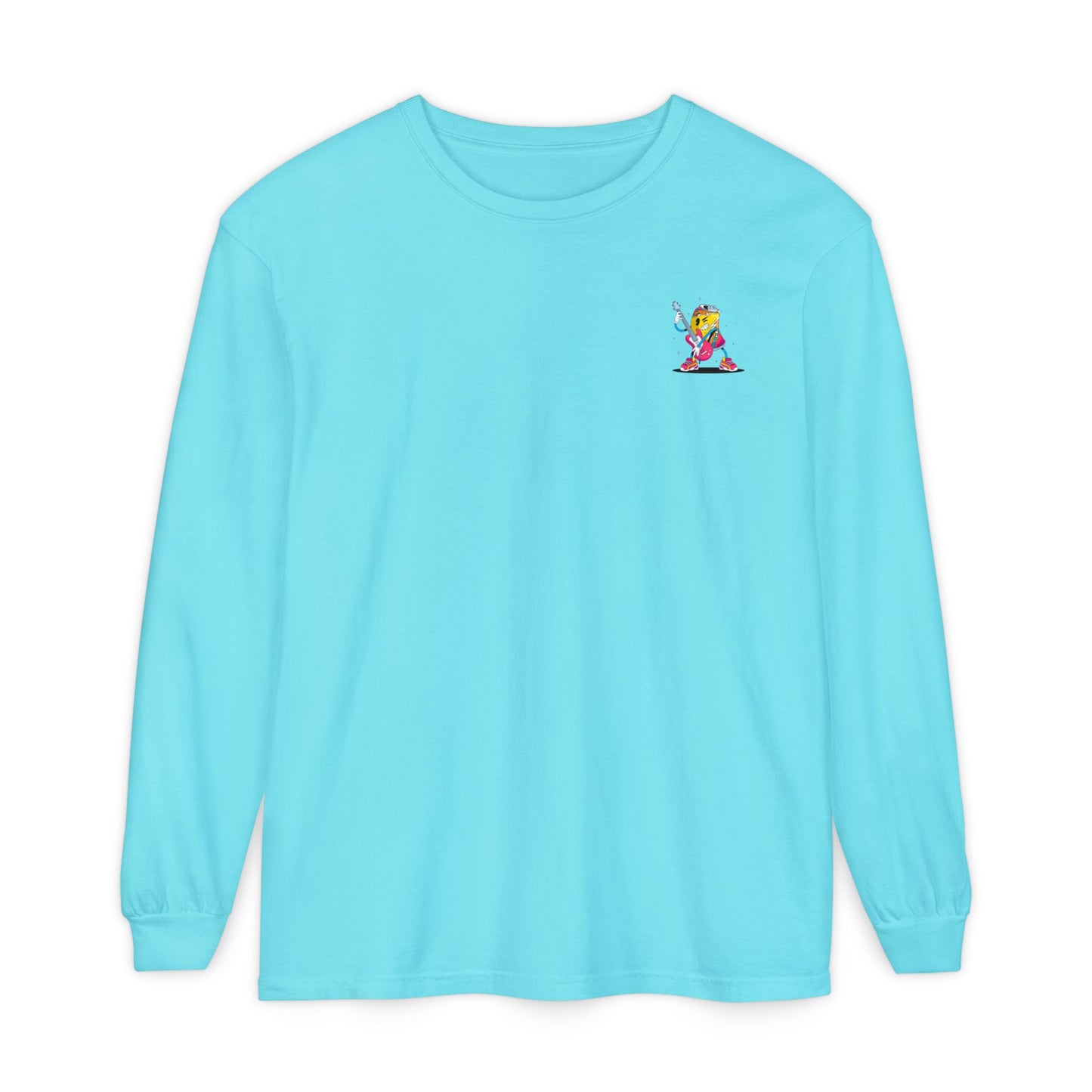 Rock Star Long Sleeve Tee, Garment-Dyed Shirt for Music Lovers, Streetwear, Concert Casual, Unique Gift Idea