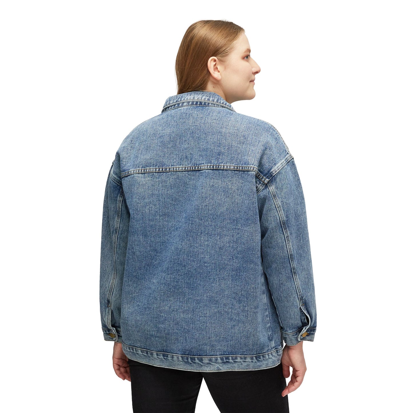 Stylish Women's Denim Jacket – Vintage Casual Outerwear, Perfect for Spring & Summer, Everyday Fashion, Gift for Her