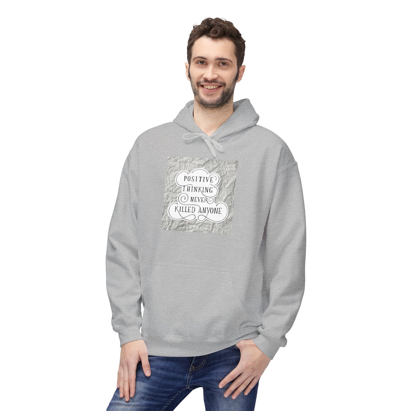 Positive Vibes Fleece Hoodie | Cozy, Casual Apparel for Friends, Gift for Occasions, Perfect for Everyday Wear