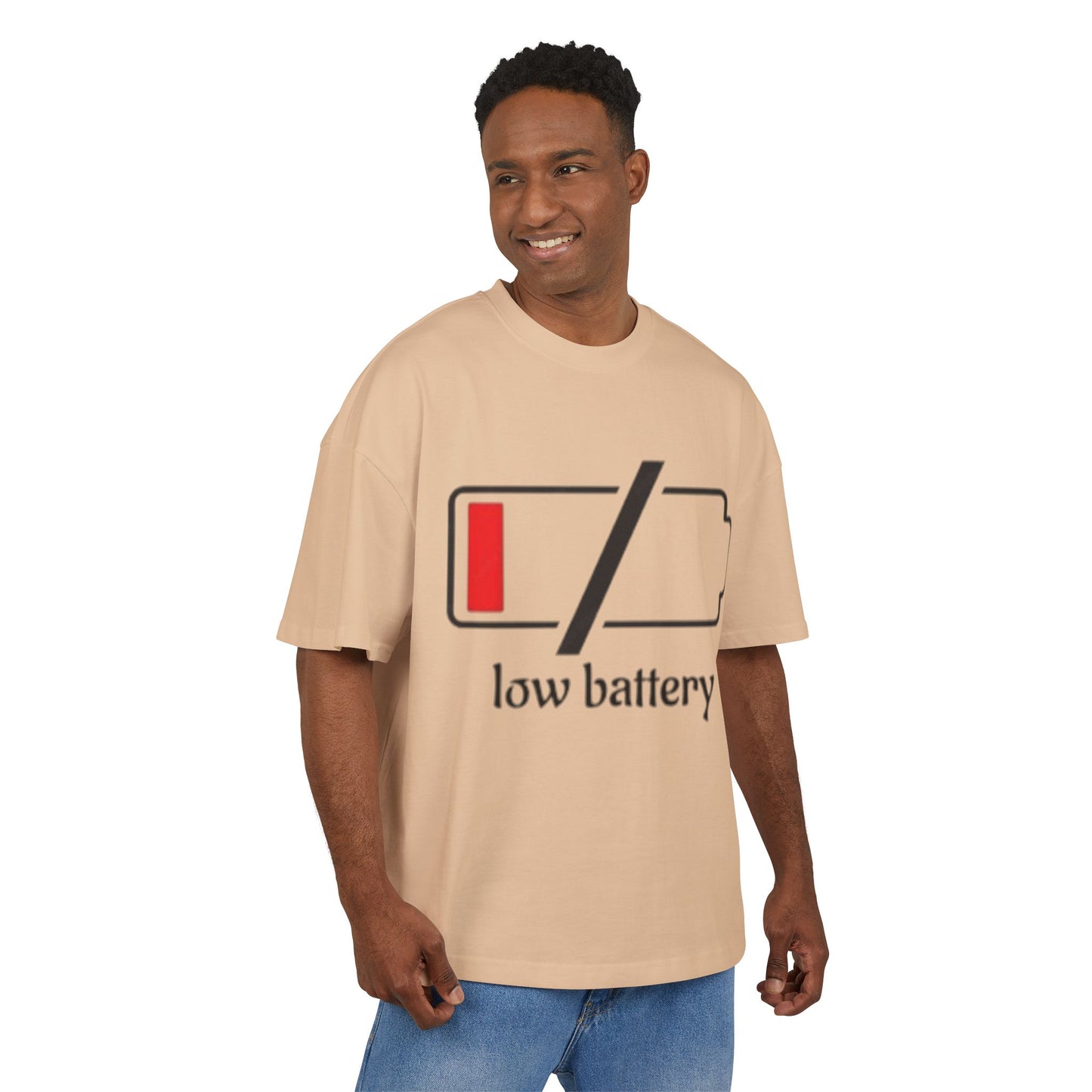 Low Battery Box Tee, Cotton T-Shirt, Funny Graphic Tee, Gift for Him, Gift for Her, Casual Everyday Wear