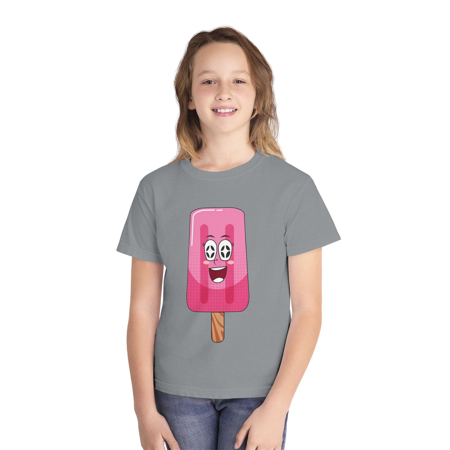 Youth Pop Art Ice Cream Tee, Fun Summer Tee, Kids Graphic T-Shirt, Cute Gift for Kids, Ice Cream Lovers Apparel