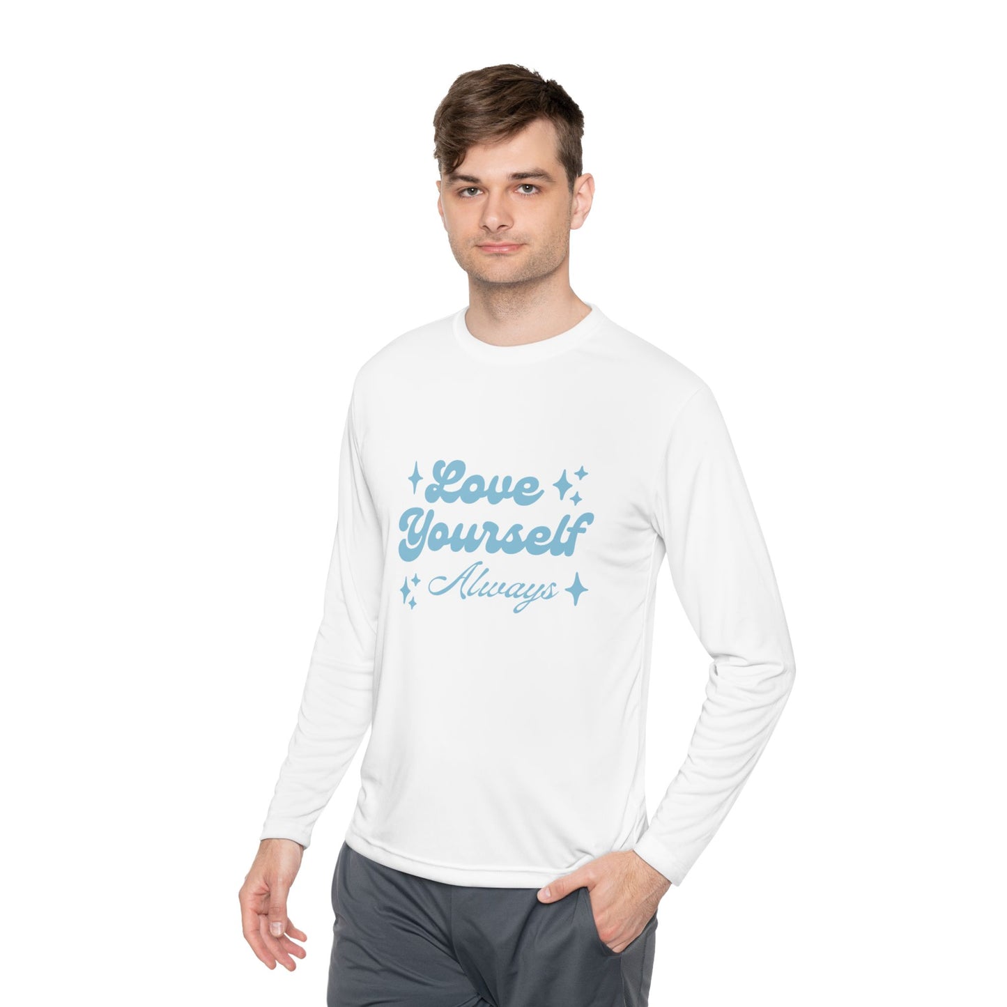 Love Yourself Long Sleeve Tee | Comfort Wear, Self-Care Gift, Inspirational Shirt, Casual Outfit, Modern Apparel