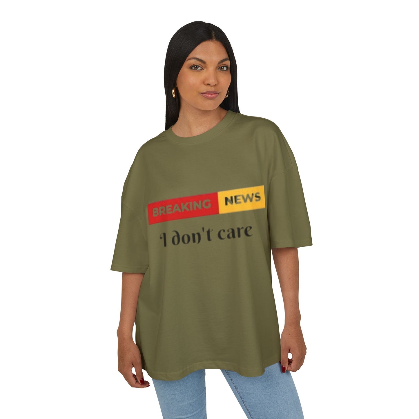 Breaking News Box Tee - Casual Humor Shirt, Gift for Friends, Mood Lifting Fashion, Funny Graphic Tee, Embroidered Statement Top