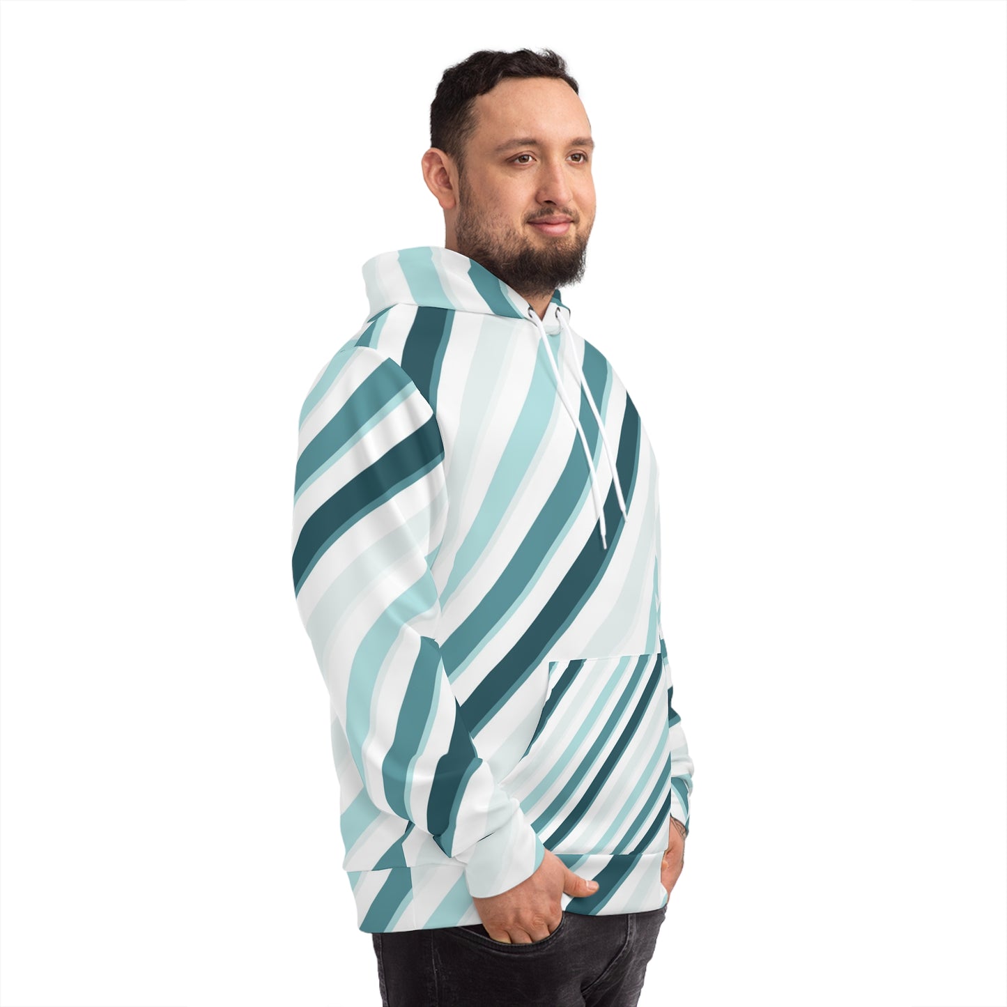 Stylish Striped Fashion Hoodie, Casual Wear, Cozy Gift, Streetwear Style, Layered Clothing for All Seasons