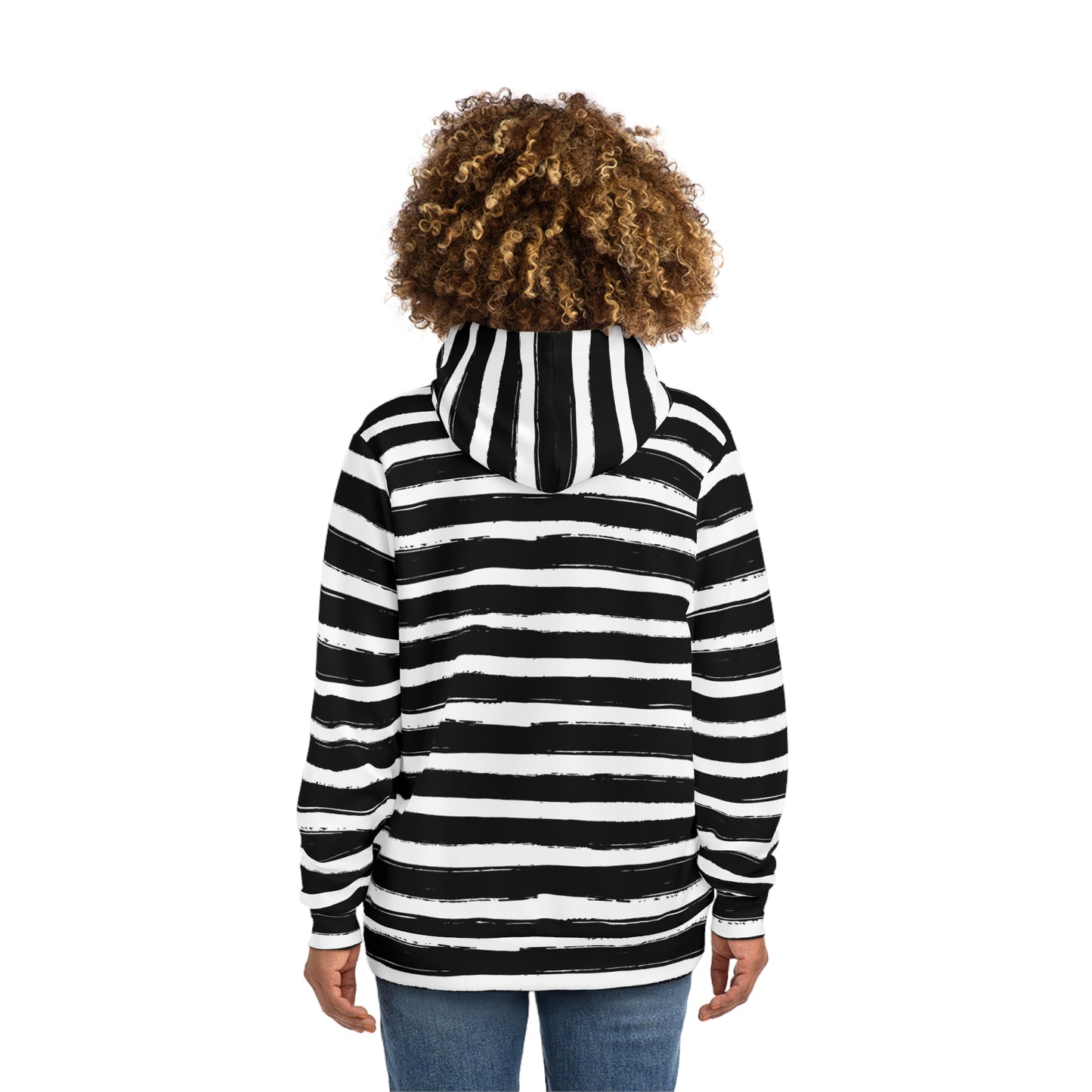 Chic Striped Hoodie, Casual Wear, Street Style, Gift for Her, Seasonal Fashion