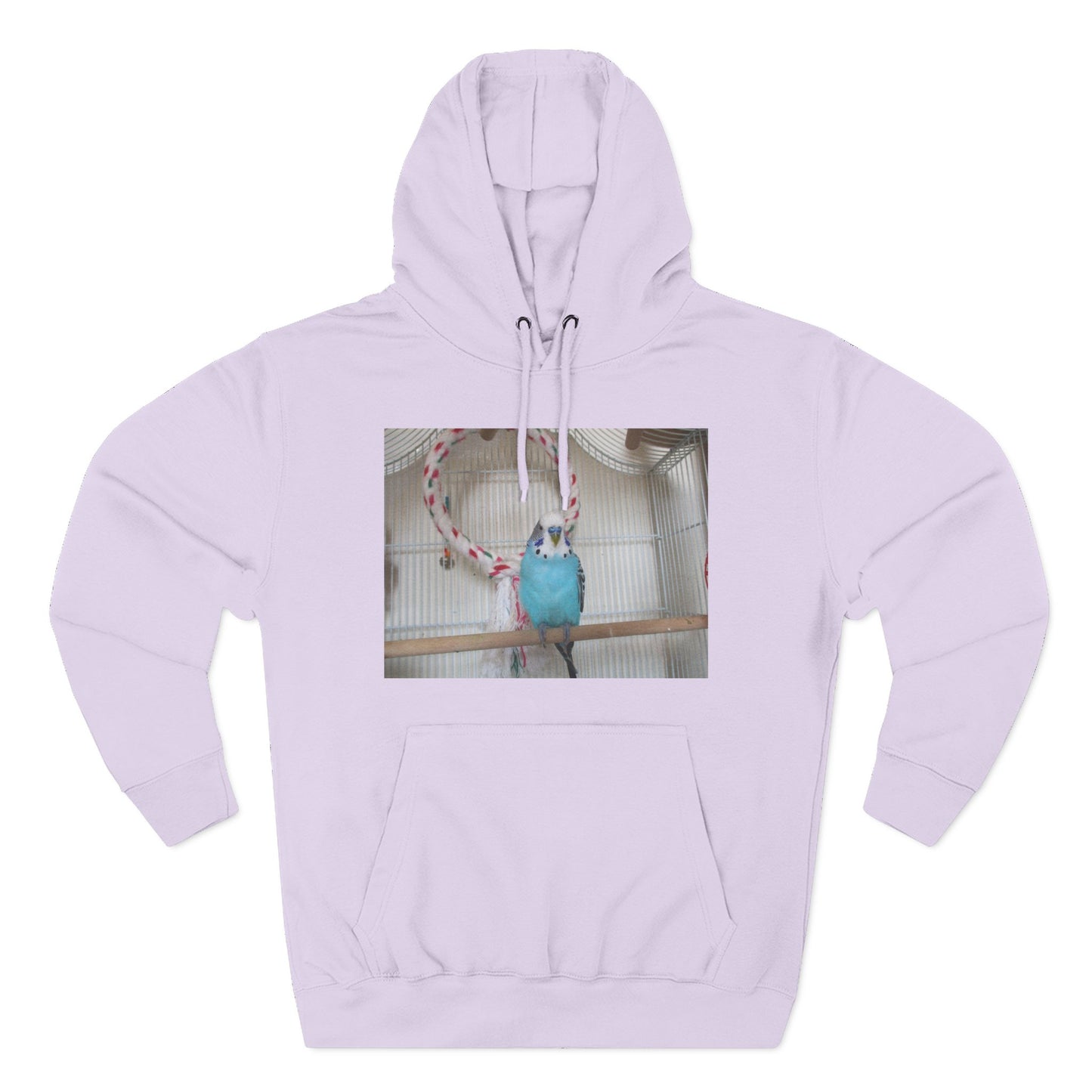 Bird Lover's Three-Panel Fleece Hoodie, Cozy Bird Sweatshirt, Pet Gift, Animal Lover Apparel, Cute Bird Design, Warm Winter Wear