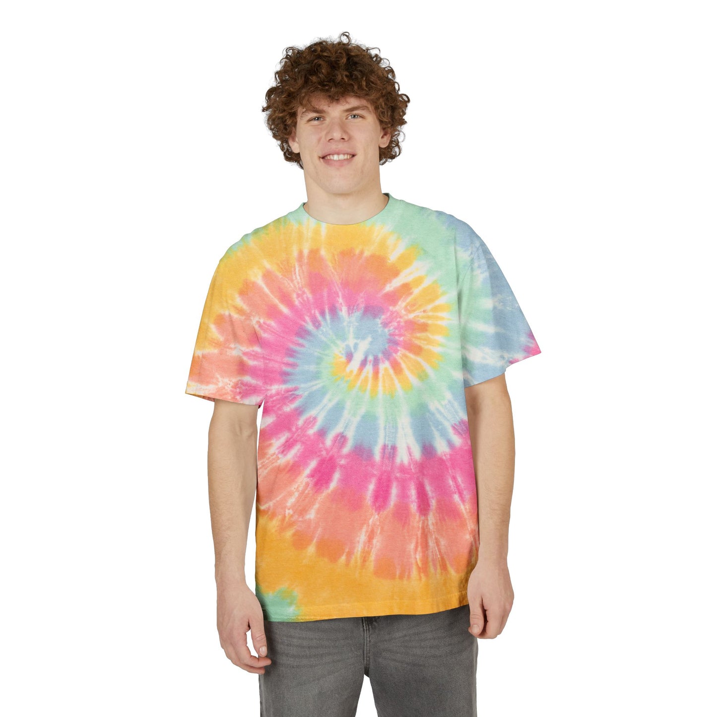 Colorful Oversized Tie-Dye T-Shirt - Vibrant, Fun, Casual Wear, Perfect for Festivals, Summer Days, Gifts, Relaxation