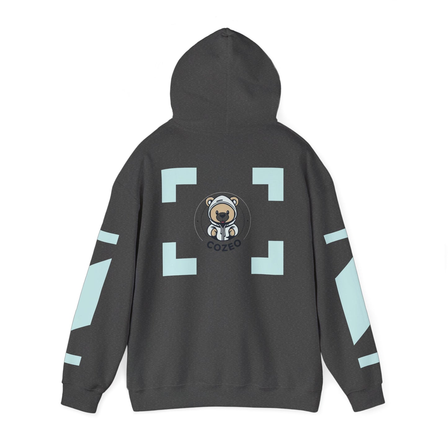 Cozy Bear Graphic Hoodie Heavy Blend Sweatshirt, Cute Bear Hoodie, Casual Wear, Fall Fashion, Gift for Teens