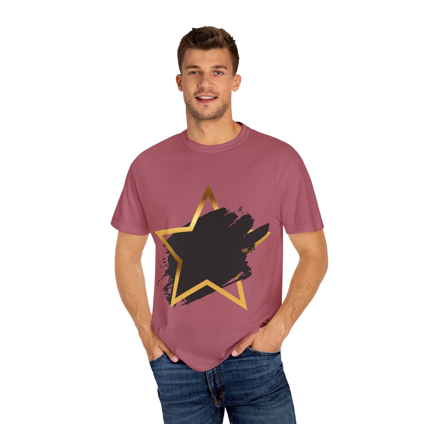 Stylish Star Graphic T-shirt - Casual Wear, Gift for Friends, Summer Fashion, Stylish Outfit, Everyday Casual