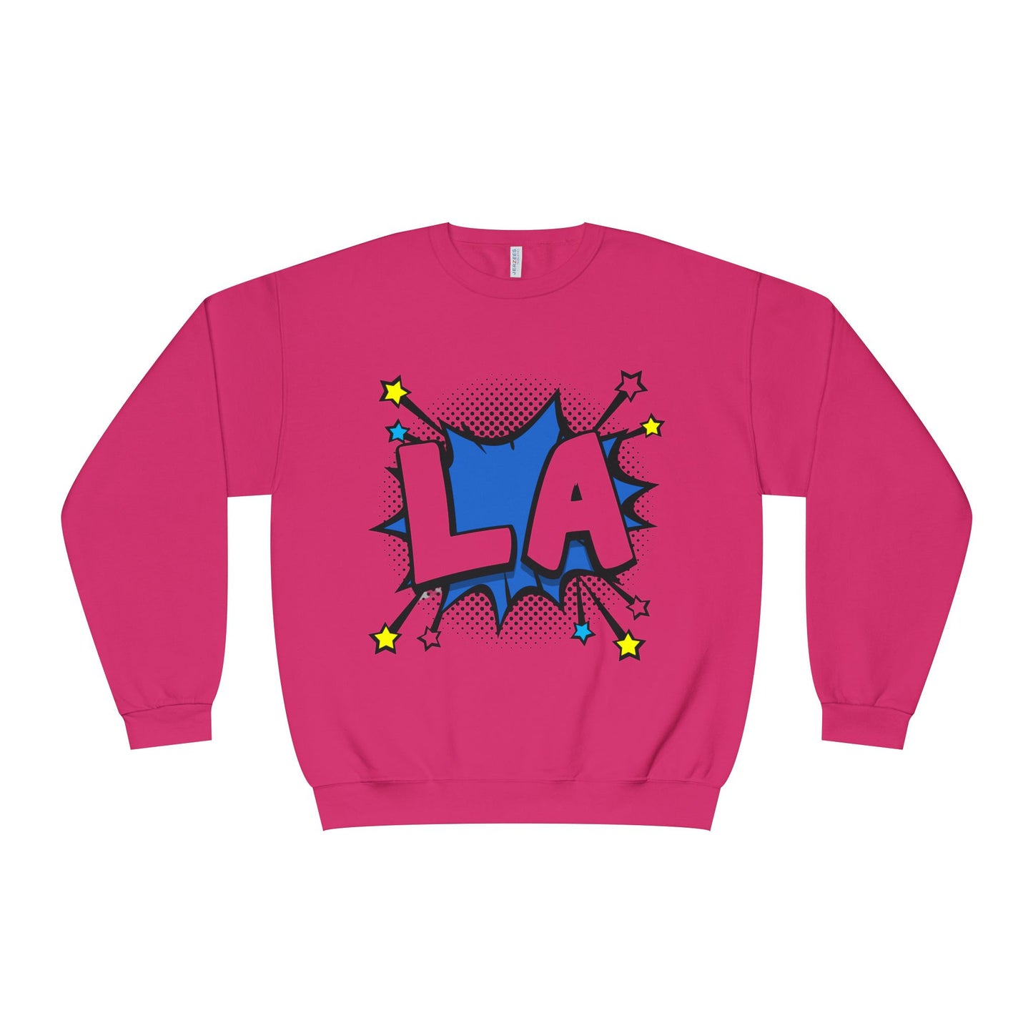 Cool LA Comic Style Crewneck Sweatshirt, Graphic Sweater, Gift for Him, Her, Casual Wear