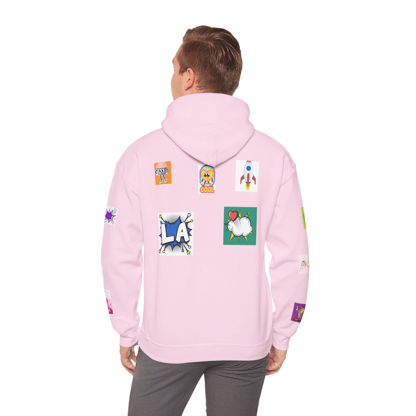 Colorful Graphic Hoodie, Fun Streetwear Sweatshirt, Fashion, Casual Wear, Unique Gift, Trendy Apparel