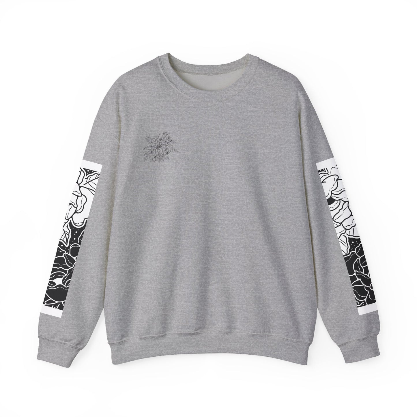 Floral Print Crewneck Sweatshirt, Cozy Sweatshirt, Casual Wear, Perfect Gift, Spring Fashion, Everyday Comfort