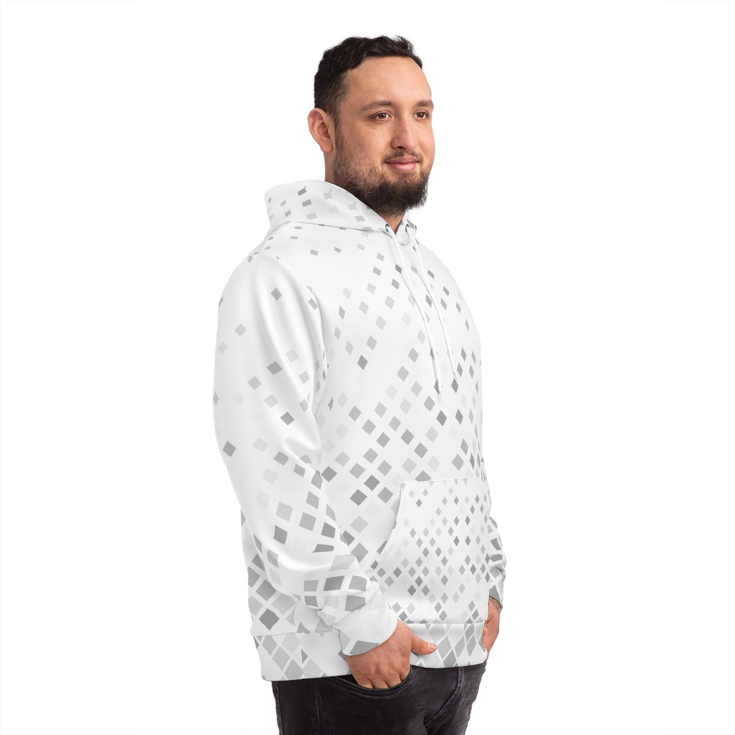 Trendy All-Over Print Hoodie, Stylish Sweatshirt, Unique Casual Top, Gift for Fashion Lovers, Cozy Layer for Winter