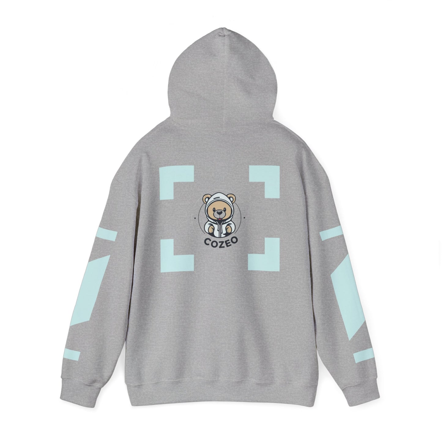 Cozy Bear Graphic Hoodie Heavy Blend Sweatshirt, Cute Bear Hoodie, Casual Wear, Fall Fashion, Gift for Teens