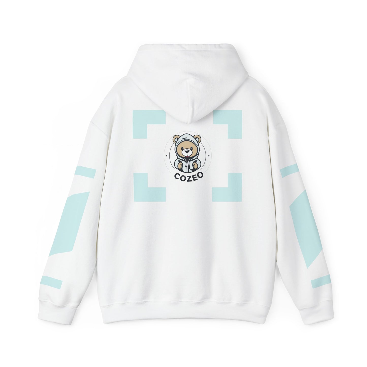 Cozy Bear Graphic Hoodie Heavy Blend Sweatshirt, Cute Bear Hoodie, Casual Wear, Fall Fashion, Gift for Teens