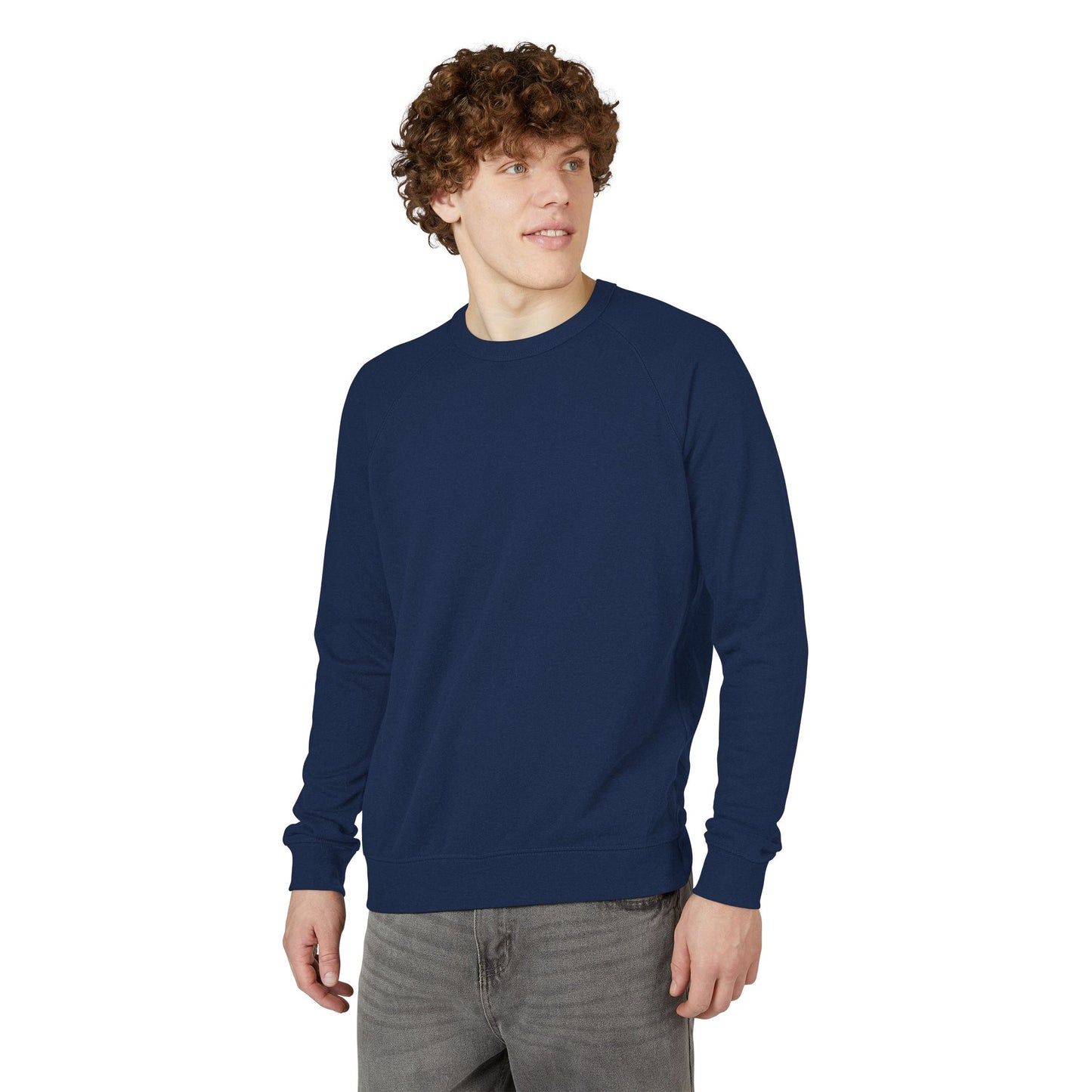 French Terry Raglan Crewneck Sweatshirt, Cozy Casual Wear, Perfect for Lounging, Gift for Him and Her, Everyday Comfort