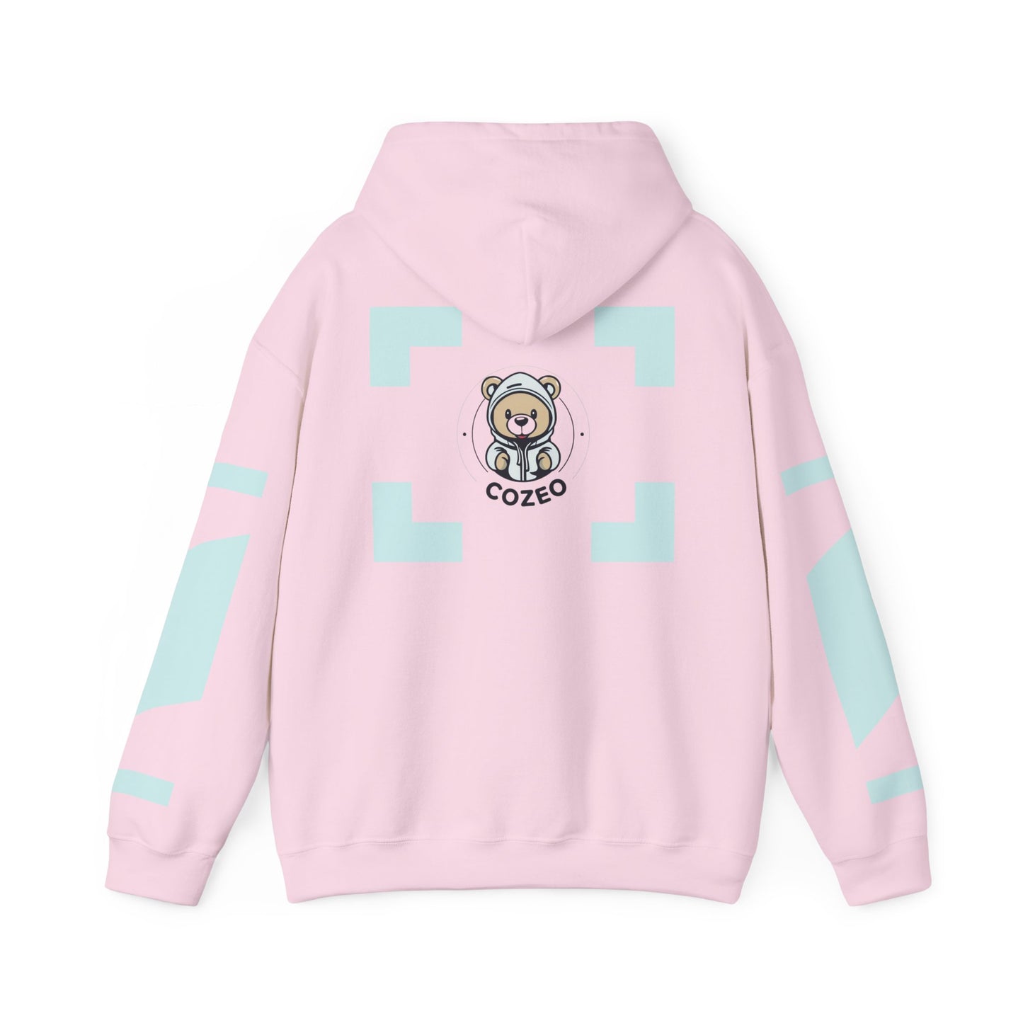 Cozy Bear Graphic Hoodie Heavy Blend Sweatshirt, Cute Bear Hoodie, Casual Wear, Fall Fashion, Gift for Teens