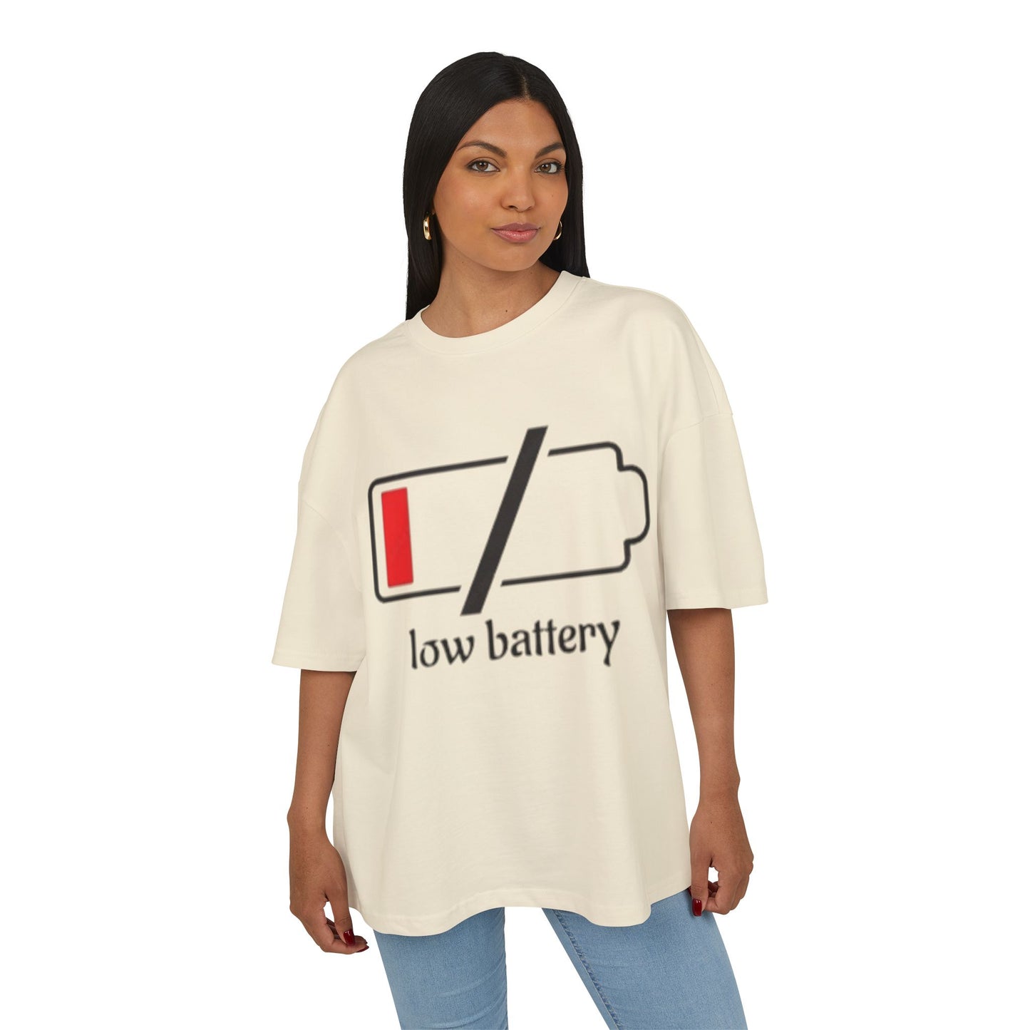 Low Battery Box Tee, Cotton T-Shirt, Funny Graphic Tee, Gift for Him, Gift for Her, Casual Everyday Wear