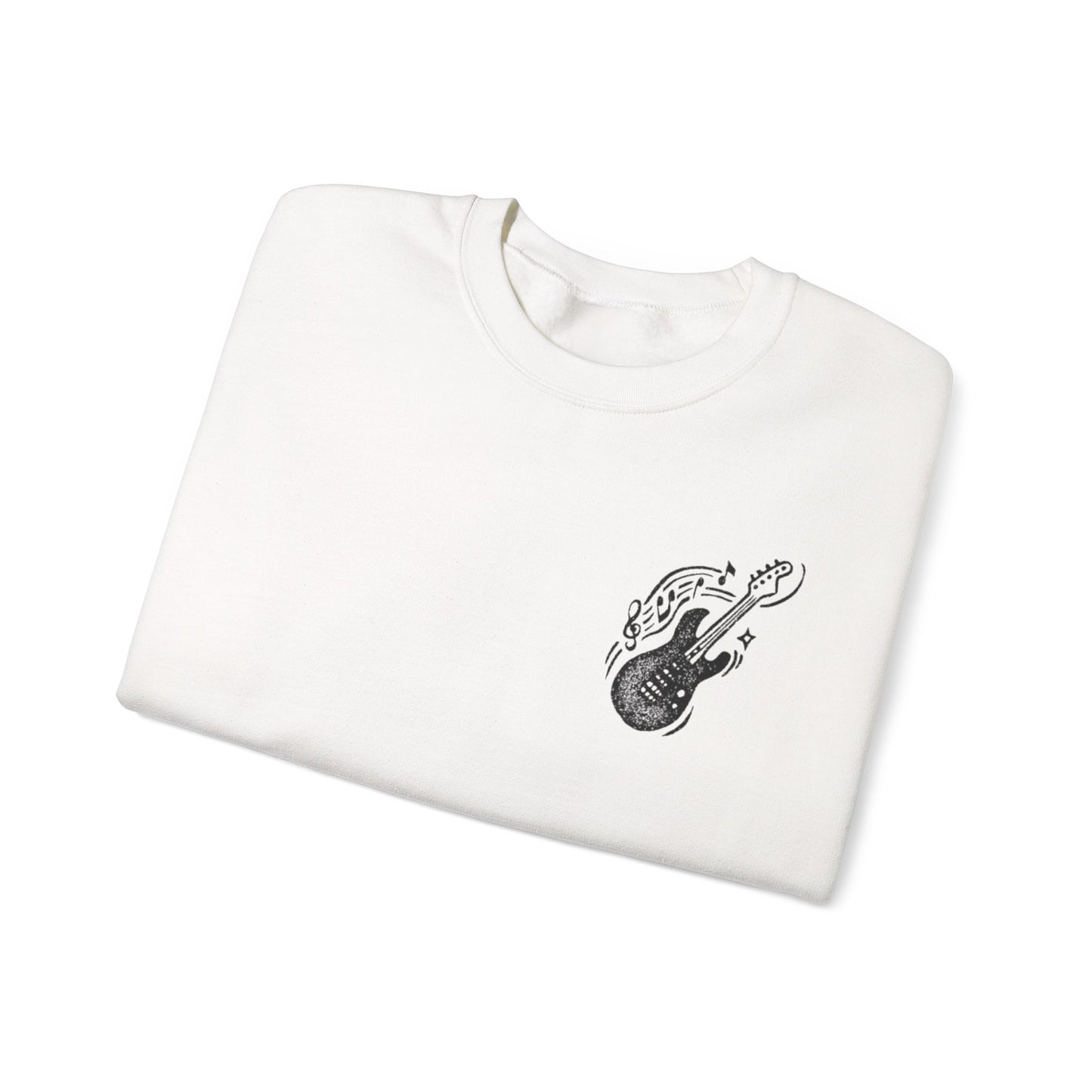 Musical Vibe Crewneck Sweatshirt, Perfect for Music Lovers, Gift, Cozy Style for Concerts, Casual Wear, Thoughtful Present